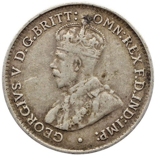 1926 3 Pence Australia Coin George V Silver