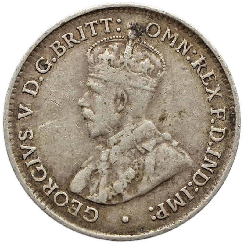 1926 3 Pence Australia Coin George V Silver