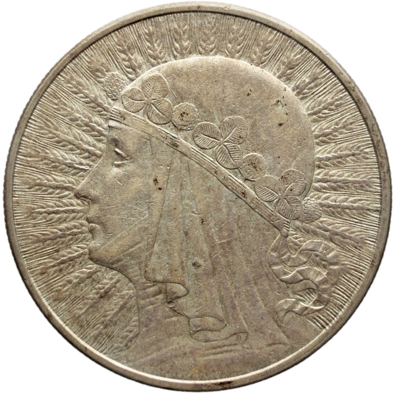 1932 10 Złotych Poland Coin Silver