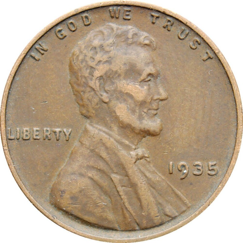1935 United States Lincoln One Cent