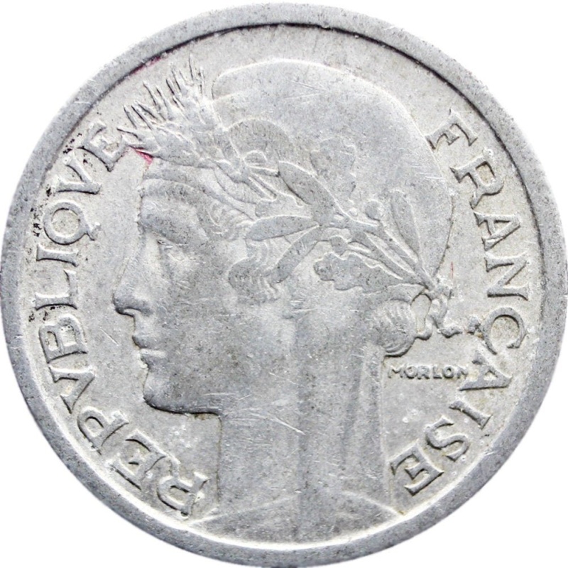 1949 1 Francs France Coin Paris Mint