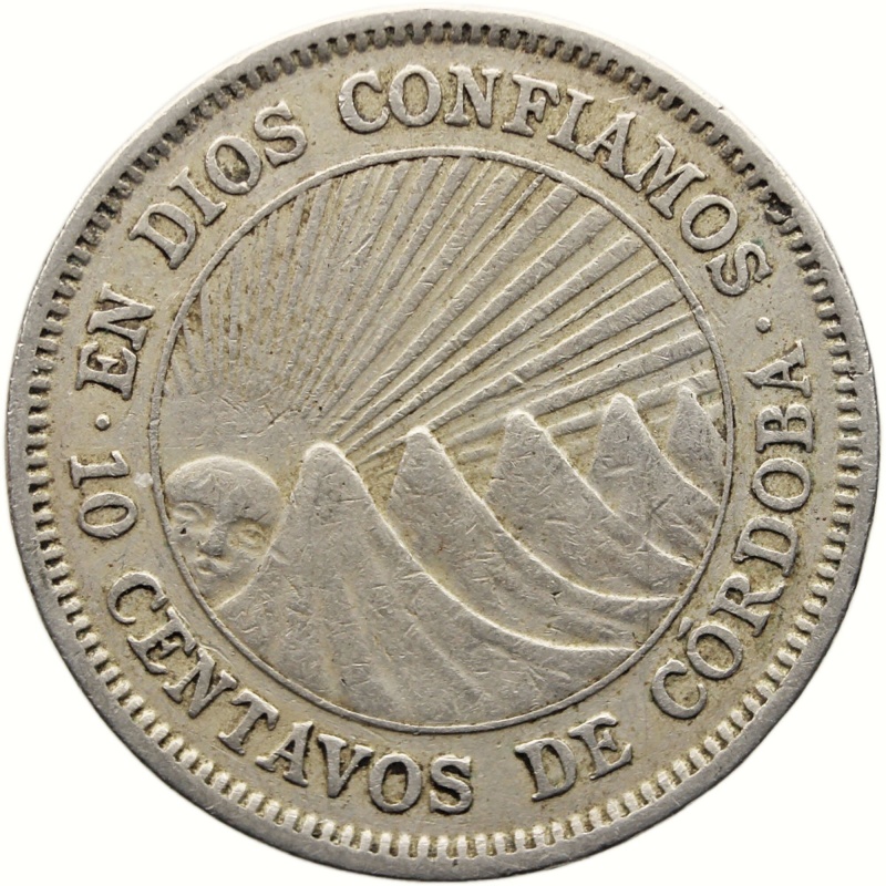 1950 10 Centavos Nicaragua Coin