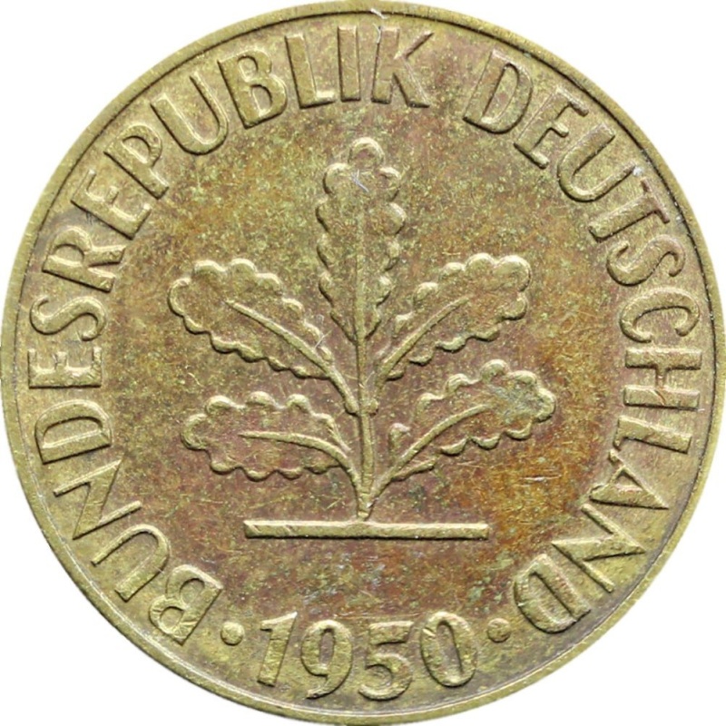 1950 5 Pfennig Germany - Federal Republic Coin