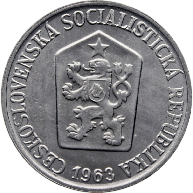 1963 5 Haleru Czechoslovakia Coin