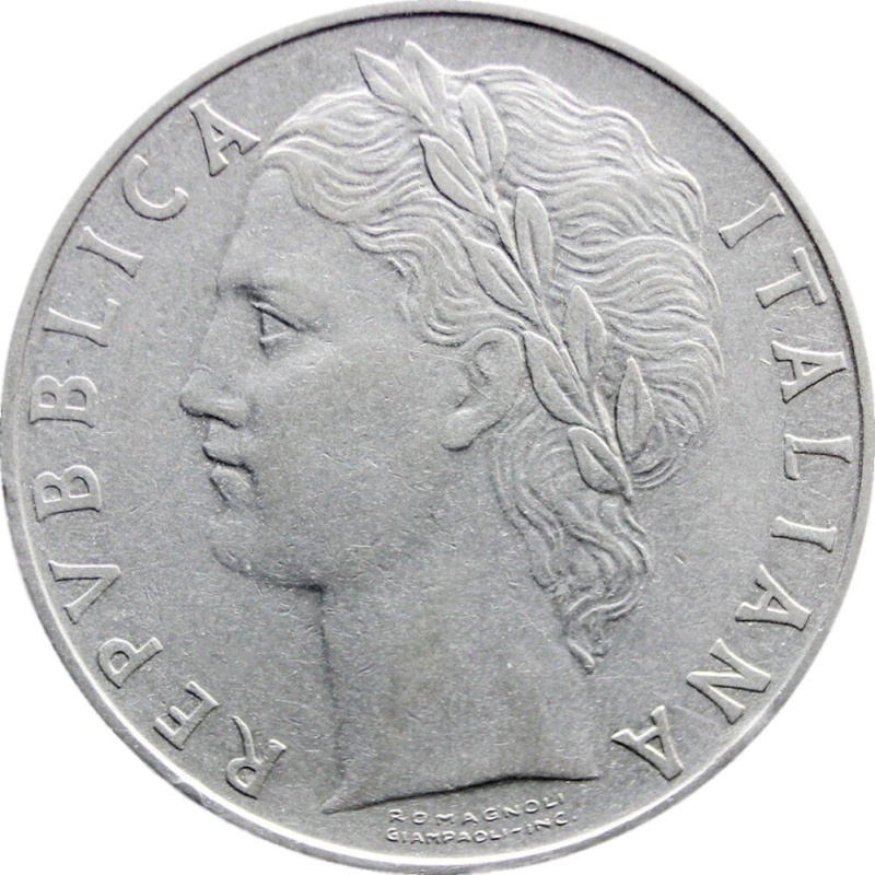1966 Italy 100 Lire Coin