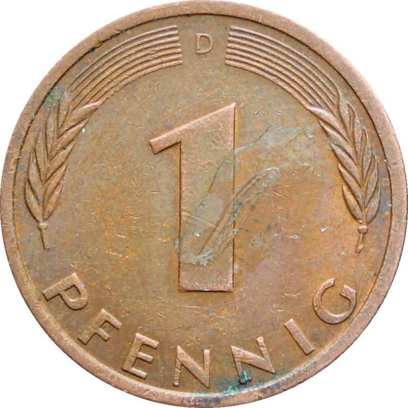1971 1 Pfennig Germany - Federal Republic Coin