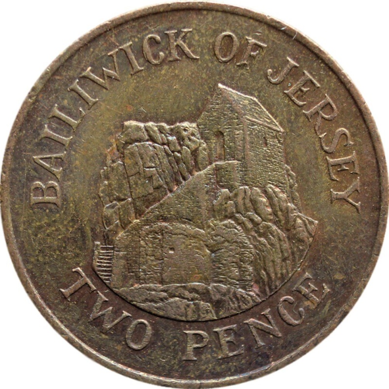 1986 Jersey Two Pence Coin Elizabeth II