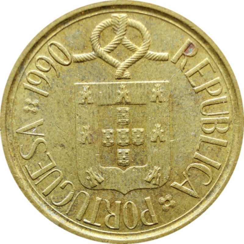 1990 Portugal 5 Escudos Coin