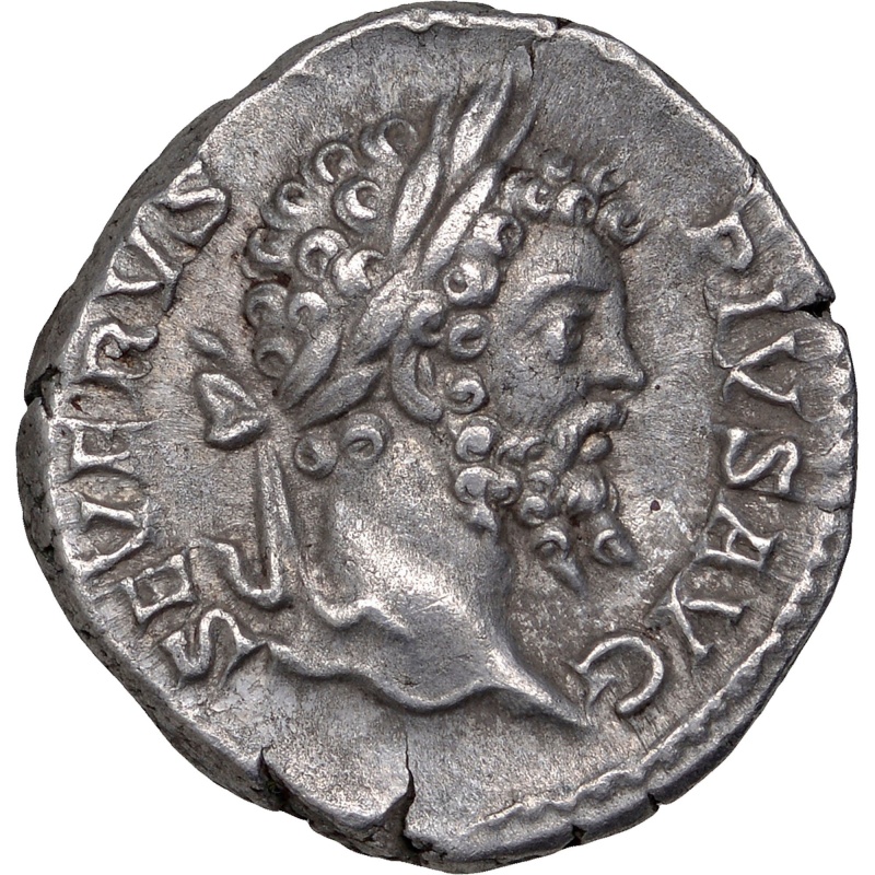 203 A.D Roman Empire Denarius Septimius Severus Coin Silver Dea Caelestis riding lion right