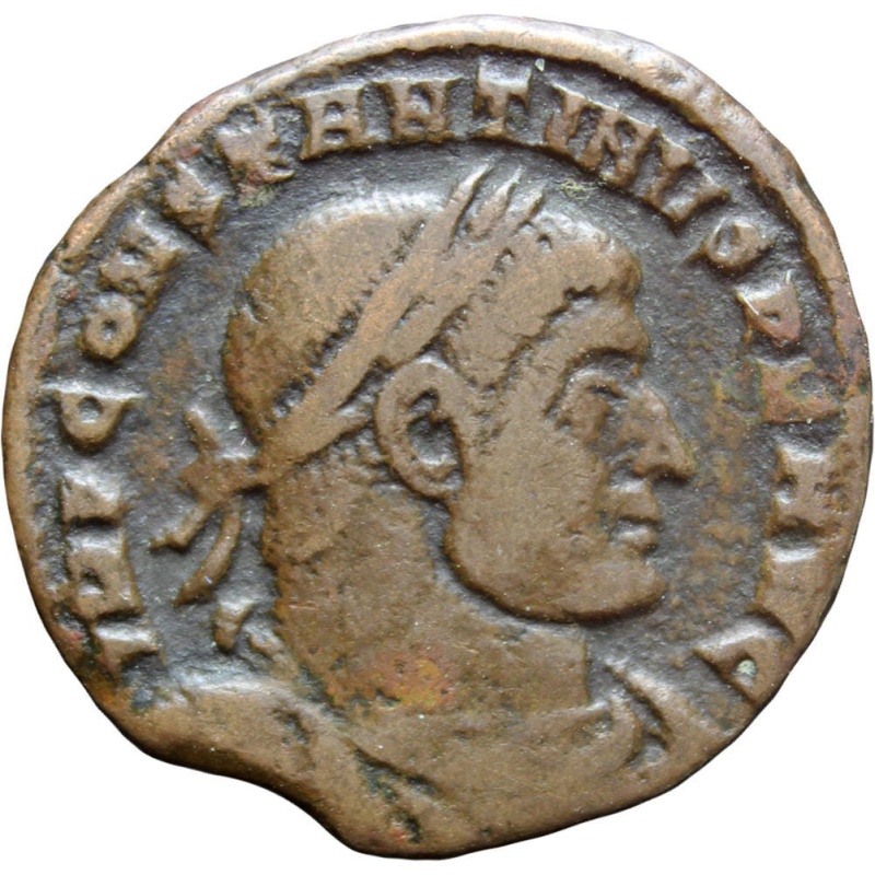 306 - 337 A.D Roman Empire Constantine I Follis Coin Arles Mint