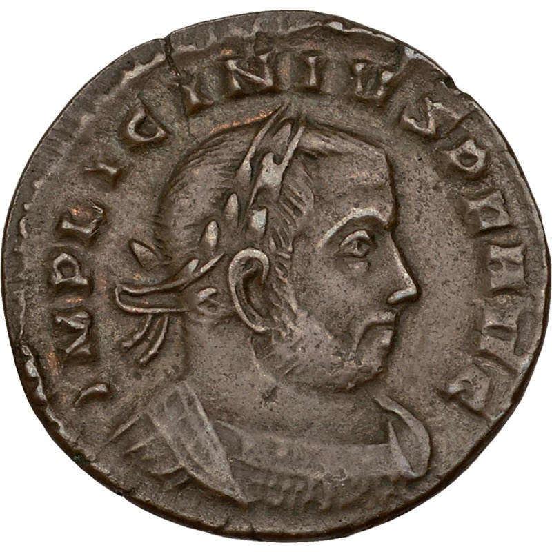 310 - 313 A.D. Roman Empire Licinius I Follis Coin Treveri