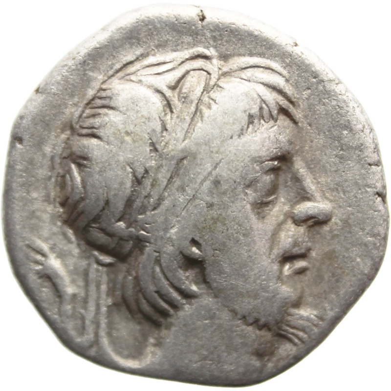 52 - 42 BC Ancient Greek Drachm Kingdom of Cappadocia Coin Silver Ariobarzanes III Eusebes Philoromaios