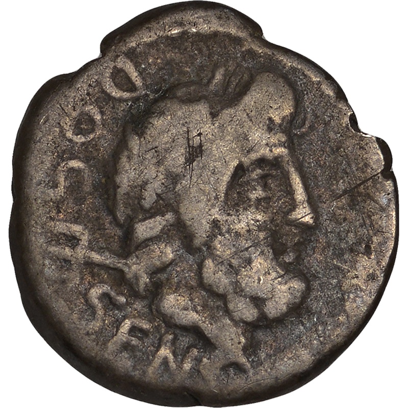 87 BC Roman Republic Coin Quinarius L. Rubrius Dossenus Silver