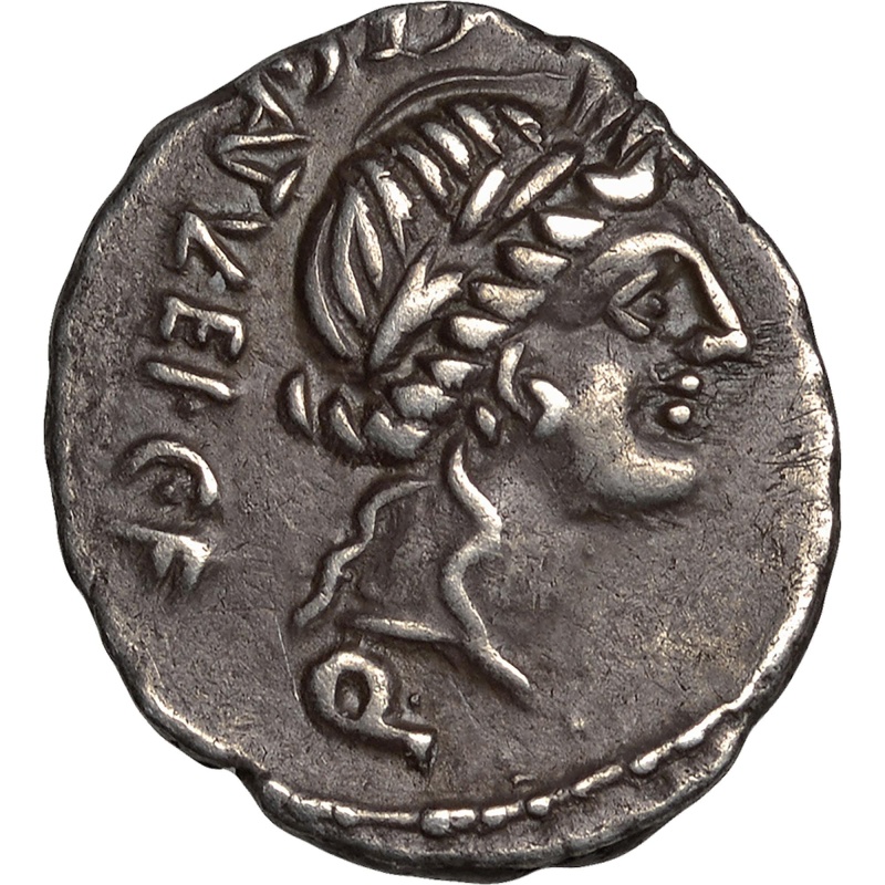 97 BC Roman Republic Coin Quinarius C. Egnatuleius Silver