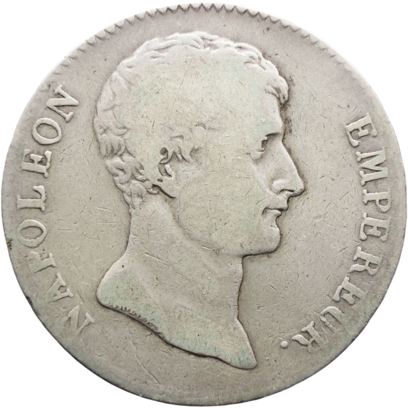 AN 12 5 Francs 1803 Silver Coin France Napoleon Bonaparte Paris Mint