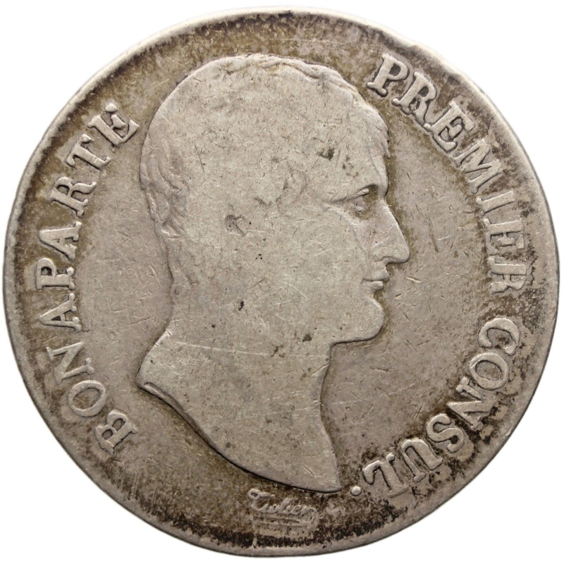 AN XI 5 Francs 1802 Silver Coin France Napoleon Bonaparte Marseille Mint