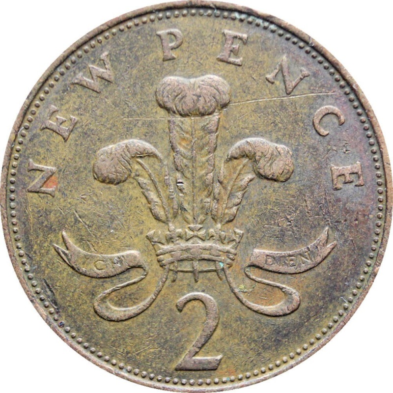 Coin United Kingdom 2 New Pence 1971 Elizabeth II  2nd portrait Europe Coins