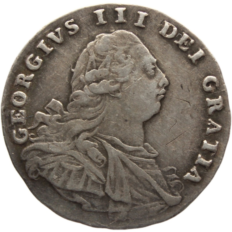 1795 3 Pence Maundy Coinage George III Great Britain Silver British Coin