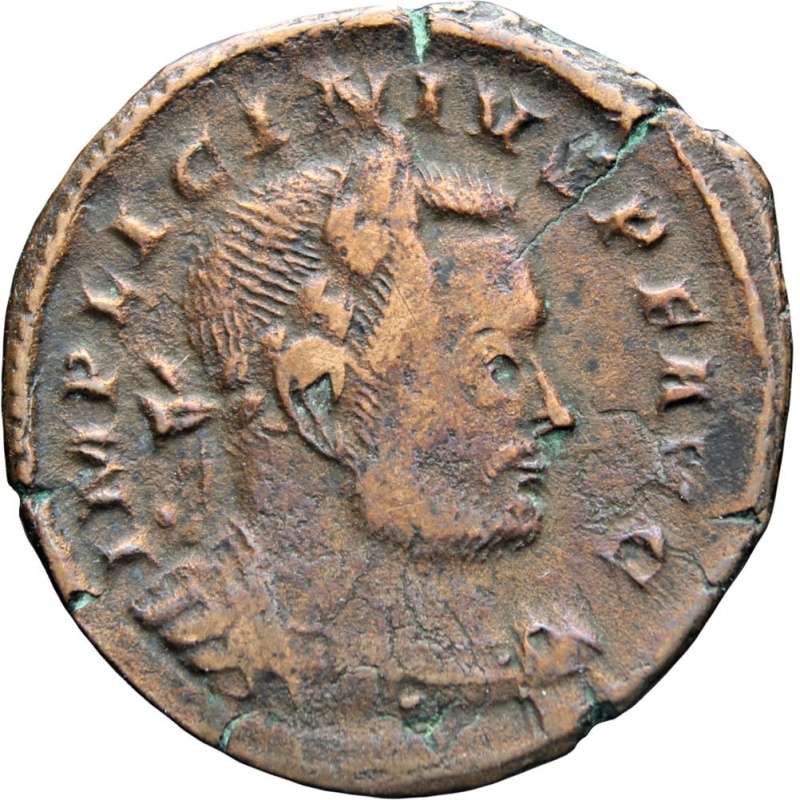 308 – 324 A.D. Roman Empire Licinius I Follis Coin