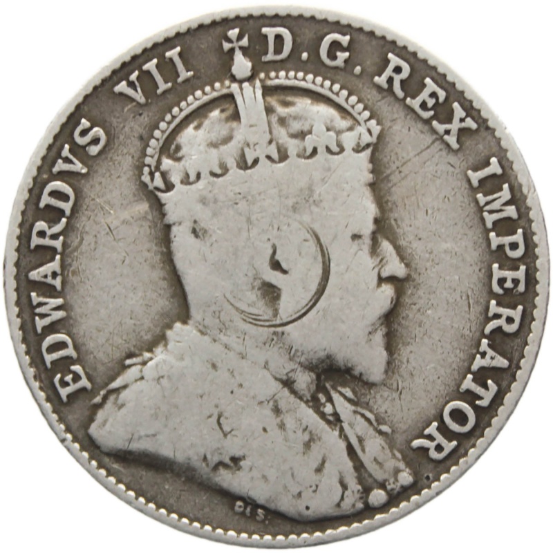 1908 10 Cents Canada Silver Coin Edward VII