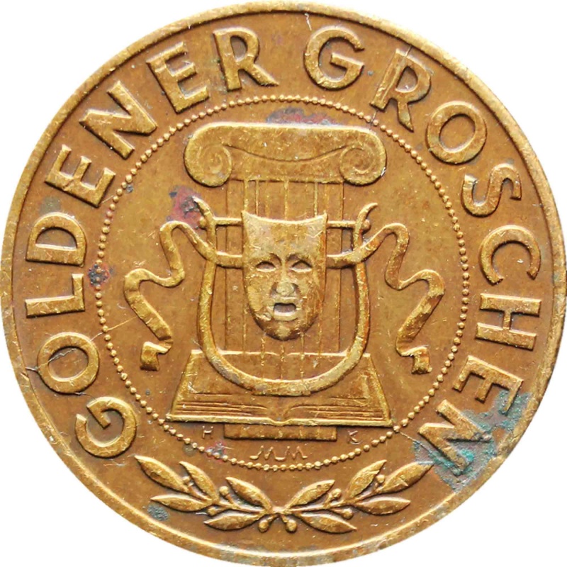 1950 Austria Token Goldener Groschen Medallion for Art and Science