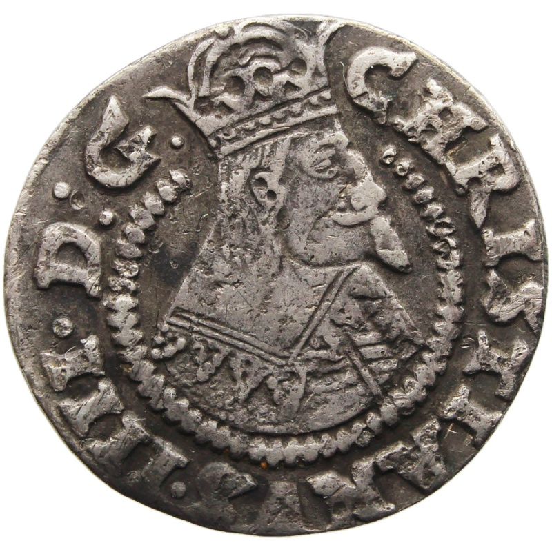 1642 1/16 Reichs Thaler Denmark Christian IV Legend type II, Bust type I Silver Coin