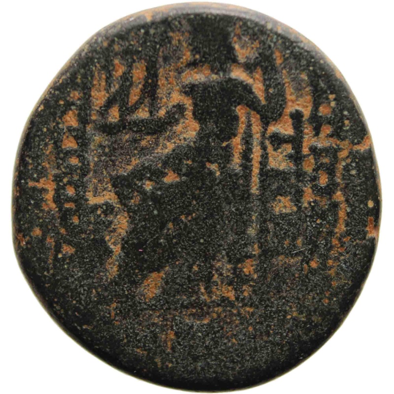 54-53 BC Ancient Greek Seleucia Pieria Coin Antioch Zeus seated