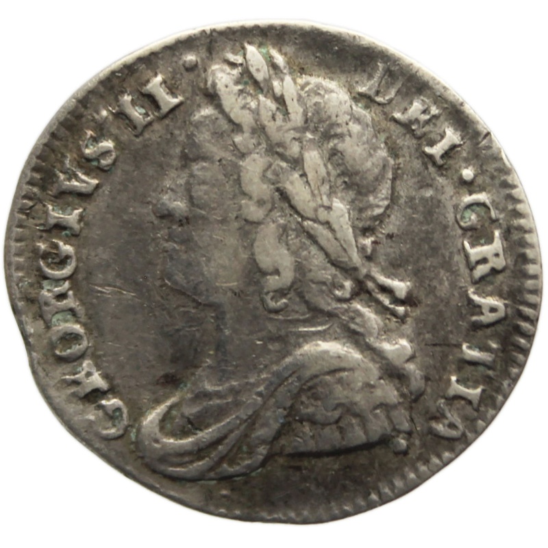 1739 Penny Maundy Coinage George II Great Britain Silver Coin