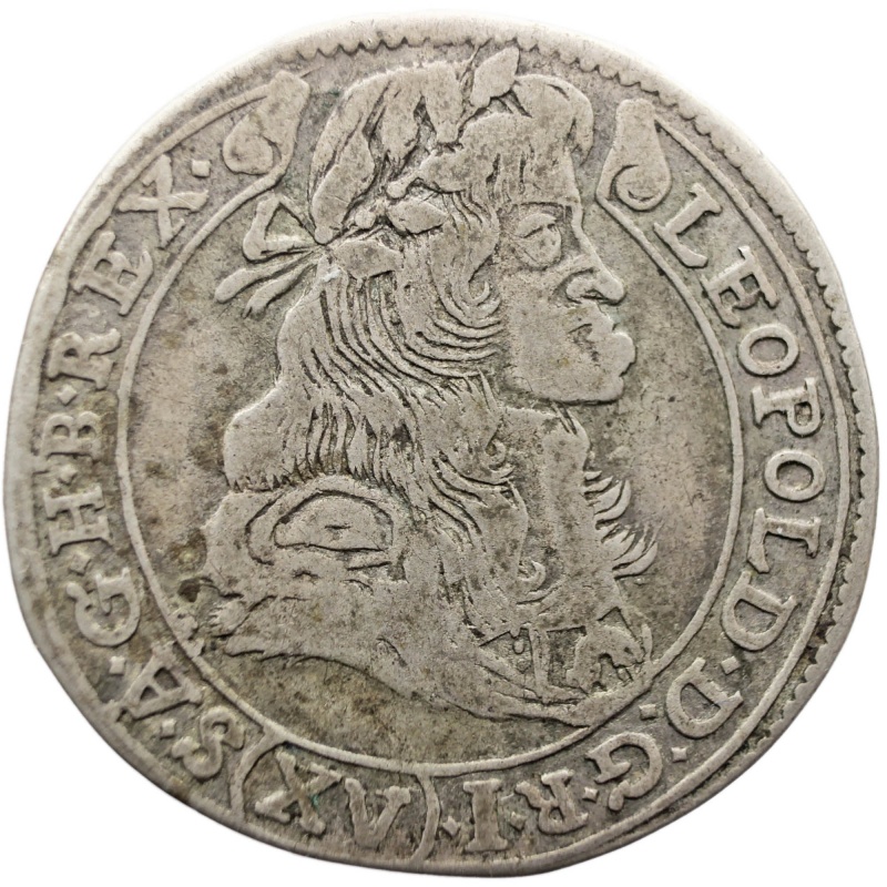 1682 NB 15 Krajczar Hungary Coin Silver Leopold I