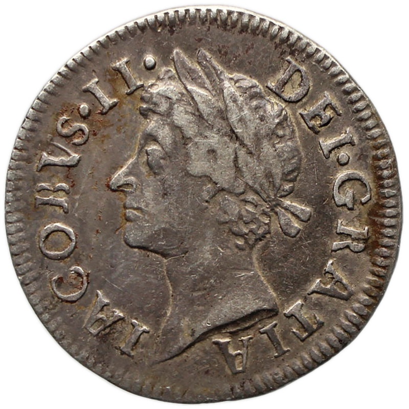 1687 2 Pence Maundy Coin James II UK Silver