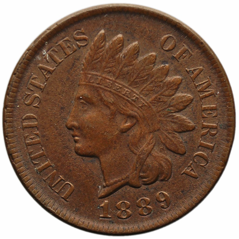 1889 One Cent United States Indian Head Coin