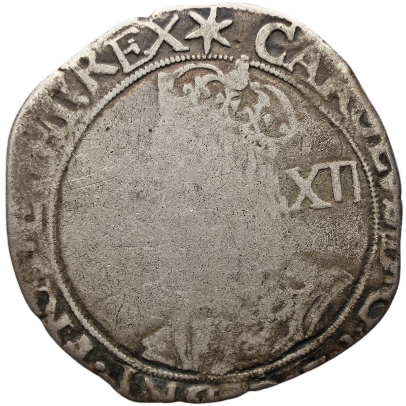 1640 – 1641 Shilling Charles I Coin England Silver 6th bust Group F Star Mintmark