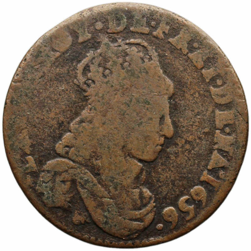 1656 E Liard France Coin Louis XIV