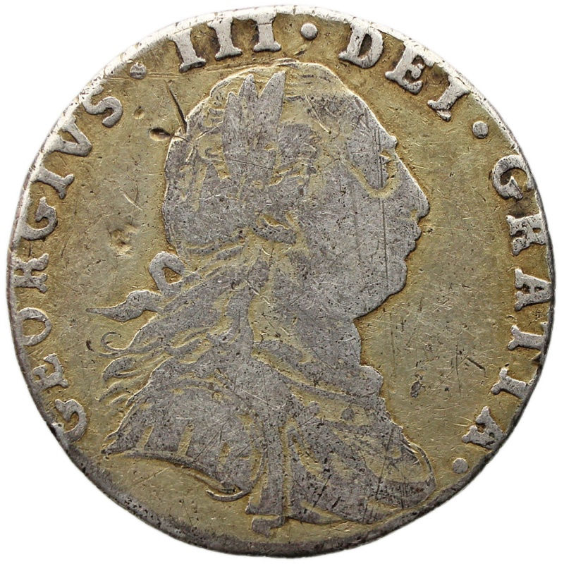 1787 6 Pence George III Coin UK Silver