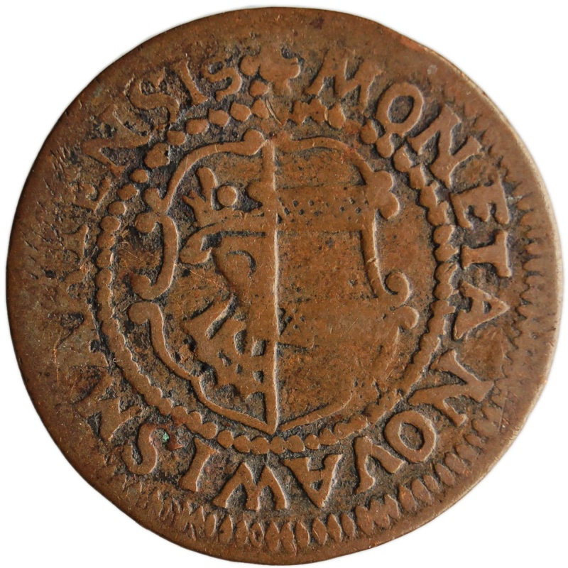 1740 IG 3 Pfennig City of Wismar Coin Germany Swedish Occupation