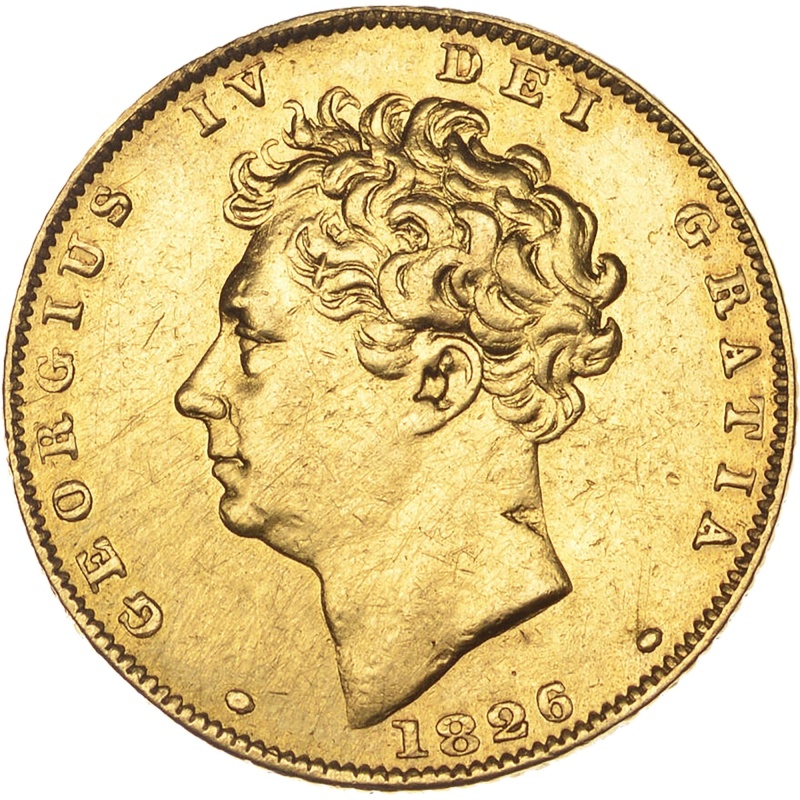 1826 Half Sovereign George IV Gold Coin