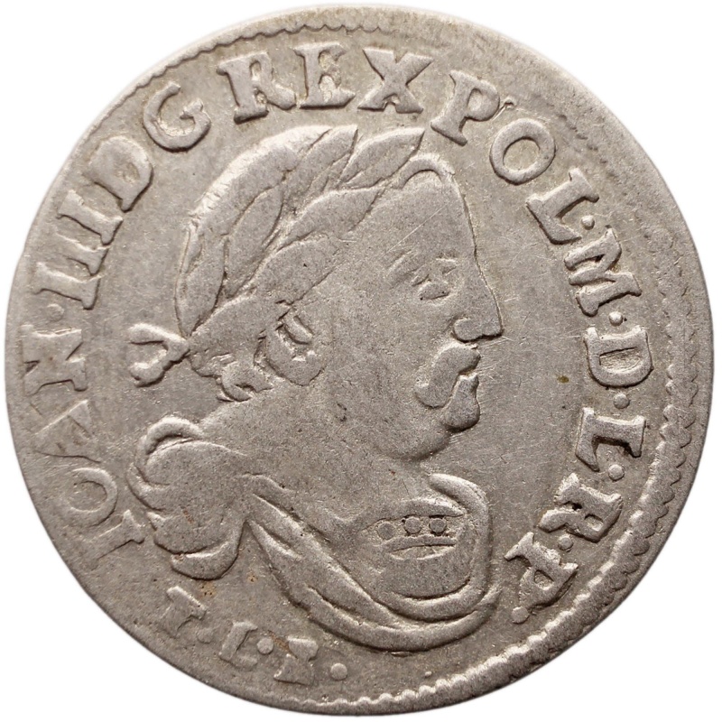 1683 Szóstak 6 Groszy Jan III Sobieski Coin Polish–Lithuanian Commonwealth Silver