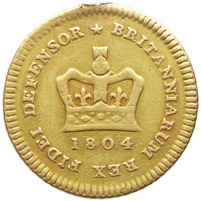 1804 1/3 Guinea George III Coin Gold UK