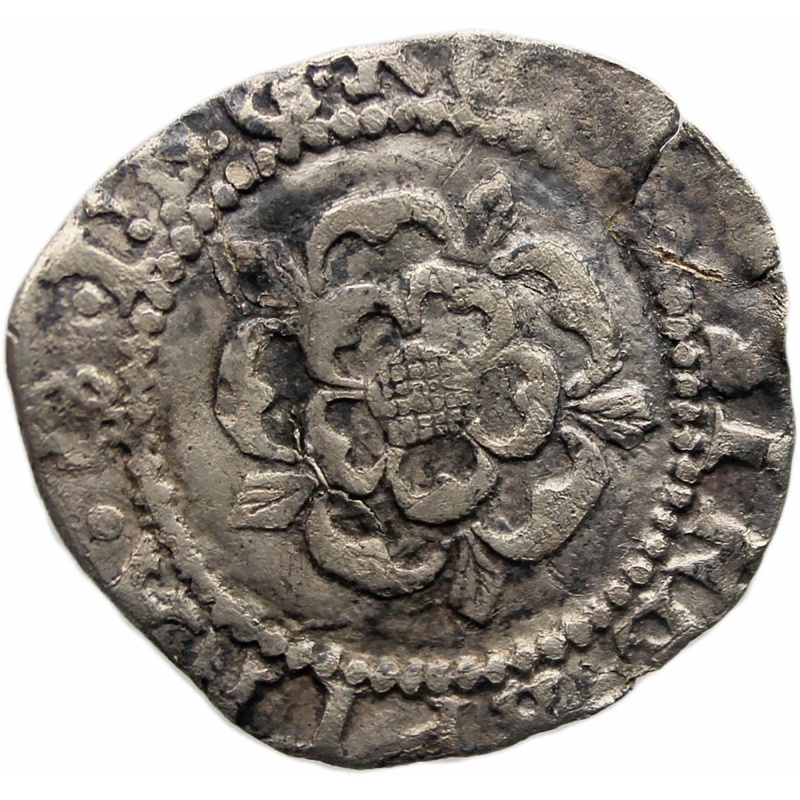 1604-1619 One Penny James I England Silver Coin 2nd coinage Rose Thistle