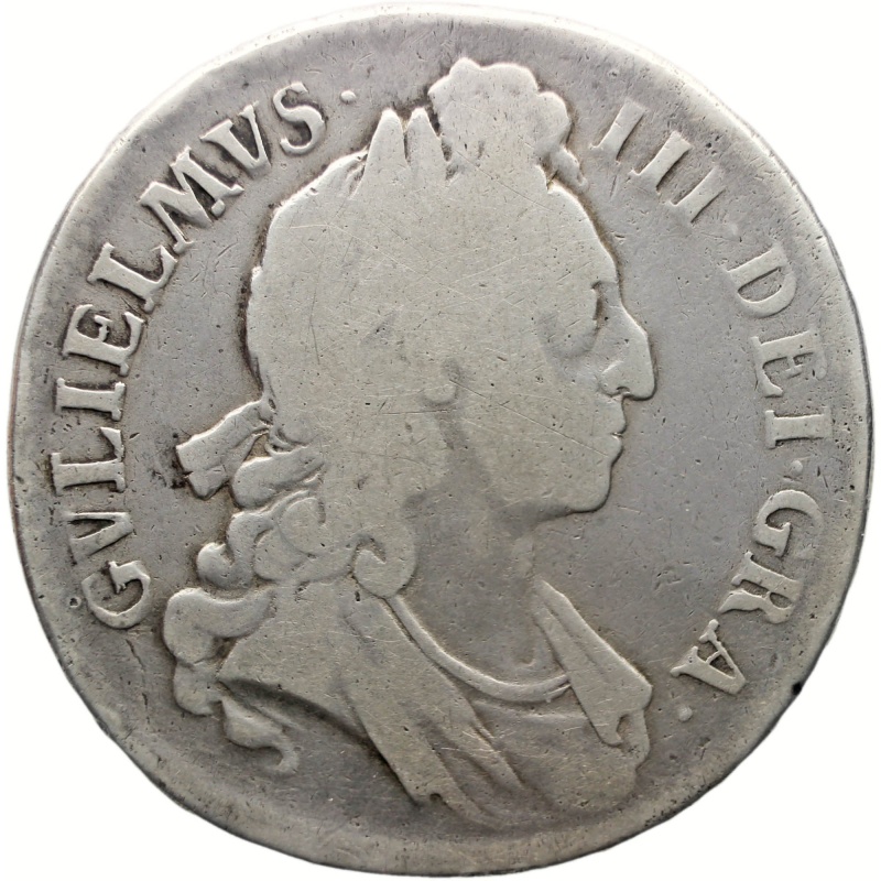 1695 Crown William III Coin Silver United Kingdom