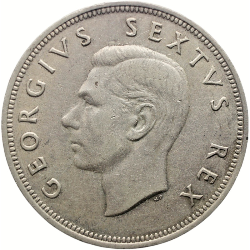 1952 2 1/2 Shillings South Africa Coin George VI Silver
