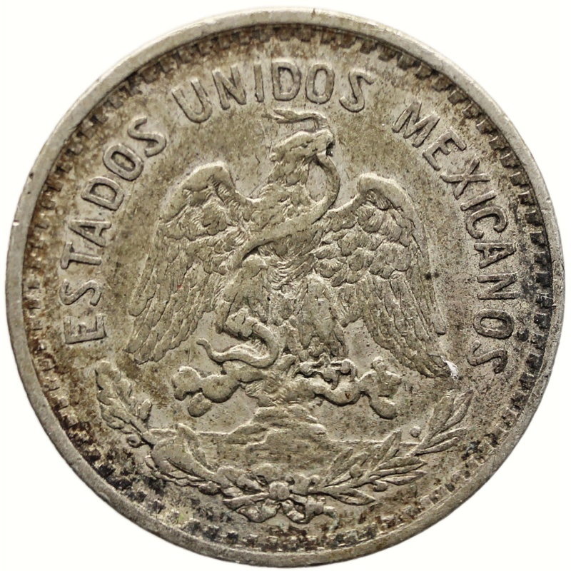 1914 10 Centavos Mexico Coin Silver
