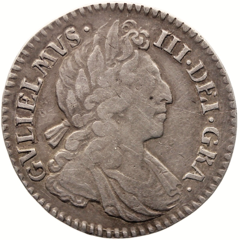 1700 4 Pence William III Coin Maundy England Silver