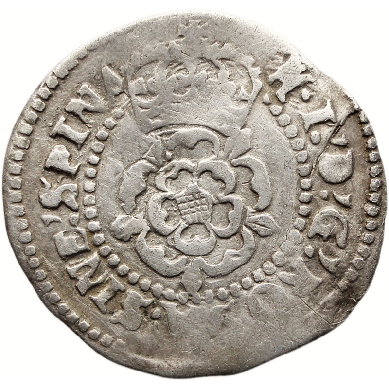 1612-1613 Half Groat James I England Silver Coin 2nd coinage Tower Mintmark