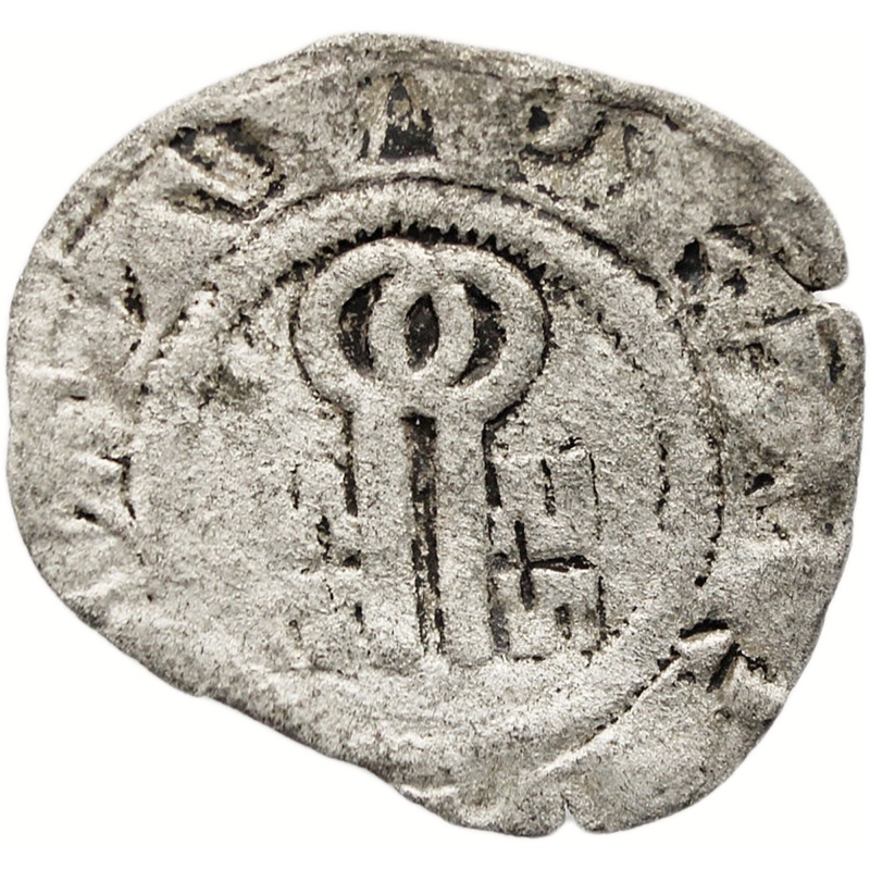 1316-1334 Denaro paparino Giovanni XXII Coin Italy Papal States Silver