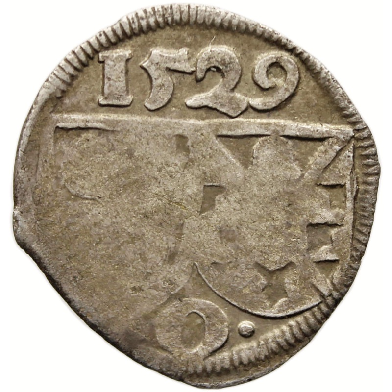 1529 1 Pfennig Öttingen Germany Coin Silver