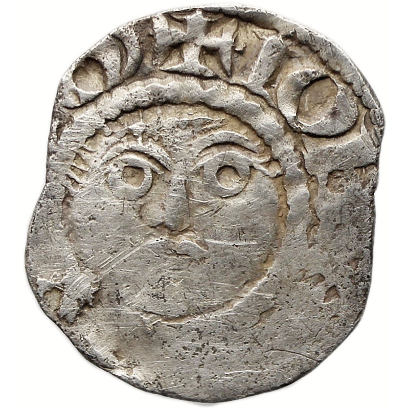 1190-1199 Halfpenny John as Lord of Ireland Coin Silver, Type Ib, Waterford