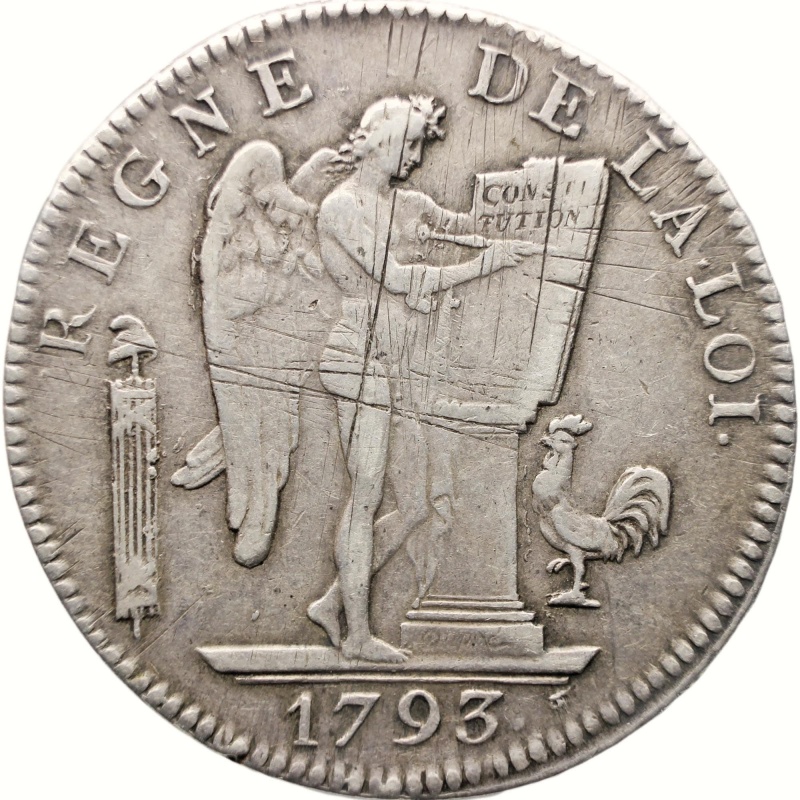 1793 A 6 Livres France Coin Paris Mint