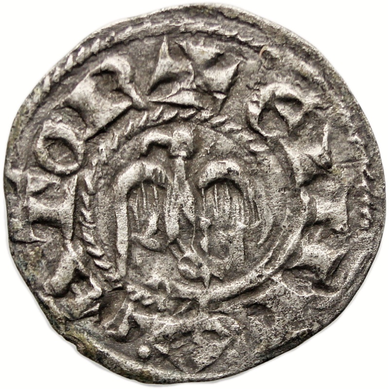 1196-1197 1 Denaro Henry VI and Frederic II Sicily Coin Italy