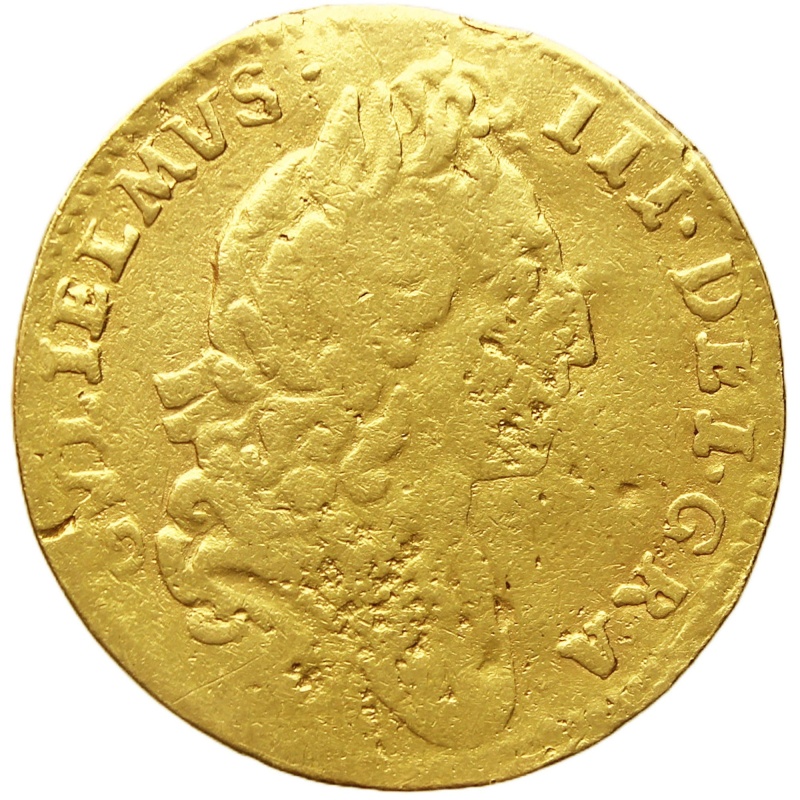 1695 Half Guinea William III Coin UK Gold